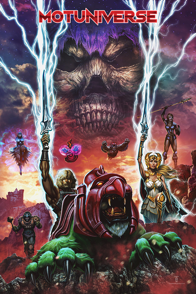 MOTUNIVERSE Heroes of Eternia Exclusive Print by Tony Washington
